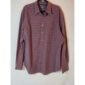 Polo‎ Ralph Lauren XXL Classic Fit Burgundy Plaid Button Down Shirt Sz=2XL-XXL